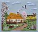 Килимова вишивка. Пейзаж "Батьківська хата" 20001 фото 4
