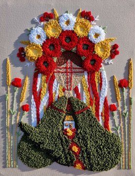 Картина килимової вишивки "Берегиня-Захисниця арт. 10028" 10028 фото
